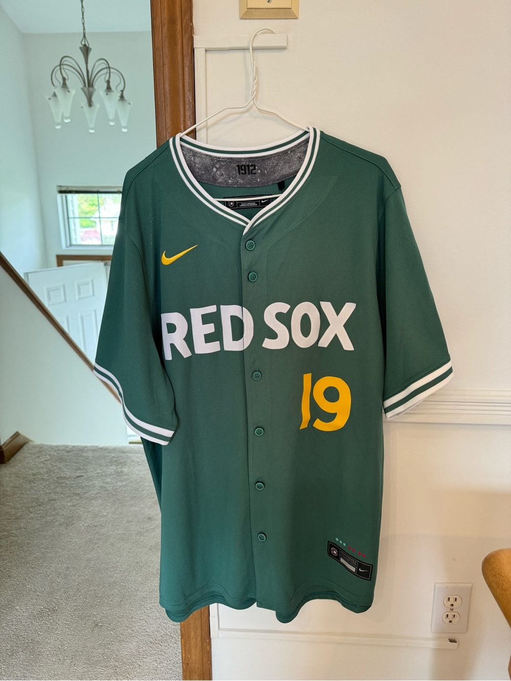 Nike MLB Boston Red Sox Green Jersey #19 Roman Anthony Size XL